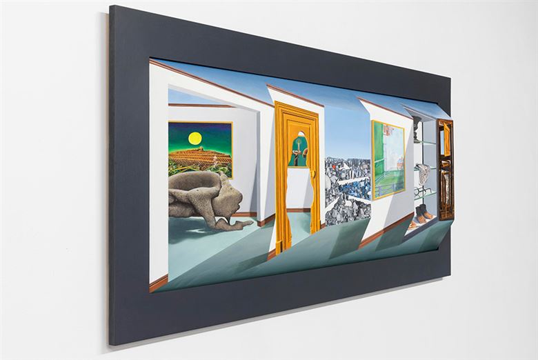 On a day like today, English artist Patrick Hughes was born