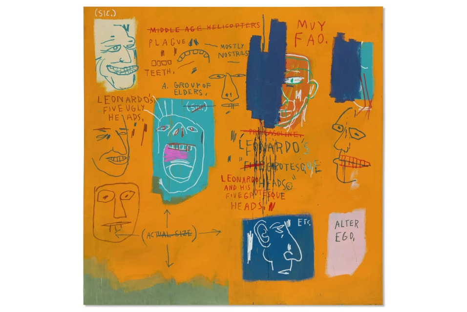 Basquiat's Leonardo inspired masterpiece headlining Christie's 21st Century Evening Sale